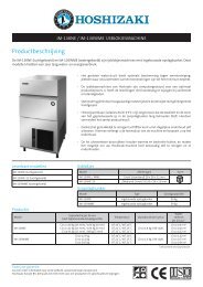 IM-130NE_WME Technische gegevens - Hoshizaki