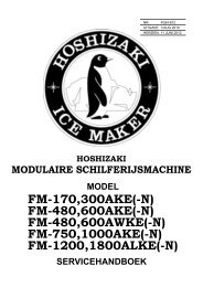 FM-1000AKE(-N) Servicehandboek (NL) - Hoshizaki