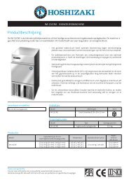 IM-21CNE Technische gegevens - Hoshizaki