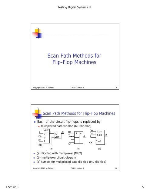 Design for Testability (II)