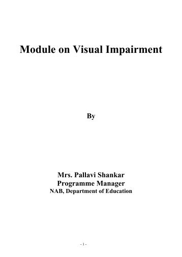 Module on Visual Impairment
