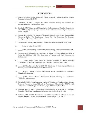 References List of Books, Journals and Publications referred