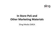 Sling Media POS material (PDF