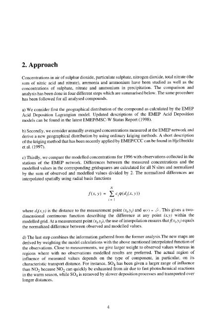 Geographical distribution of sulphur and nitrogen ... - EMEP