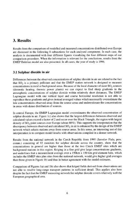 Geographical distribution of sulphur and nitrogen ... - EMEP