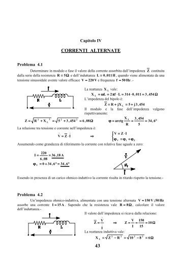 43 CORRENTI ALTERNATE - ingbeninato