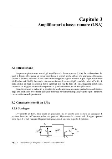 Amplificatori a basso rumore (LNA) - ingbeninato