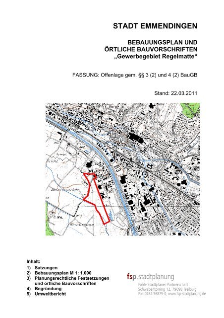 Gewerbegebiet Regelmatte - Stadt Emmendingen