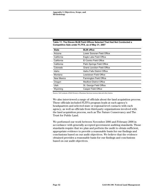 Federal Land Transaction Facilitation Act Restrictions and ...