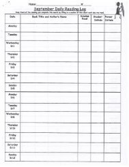 AKORN Daily Reading Log