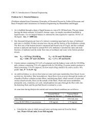 Course Materialsche 31. Introduction To Chemical Engineering Course Materialsche 31. Introduction To Chemical Engineering
