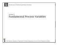 Fundamental Process Variables - Che 31. Introduction to Chemical ...