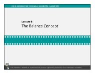 The Balance Concept - Che 31. Introduction to Chemical Engineering