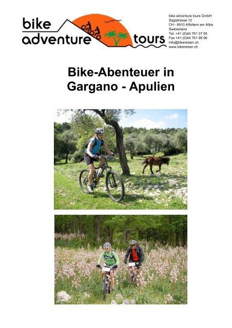Bike-Abenteuer in Gargano - Apulien - Bike Adventure Tours
