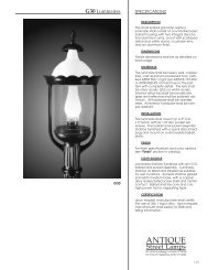 G30 - ANTIQUE Street Lamps