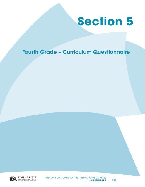 Supplement 1 - TIMSS and PIRLS Home - Boston College