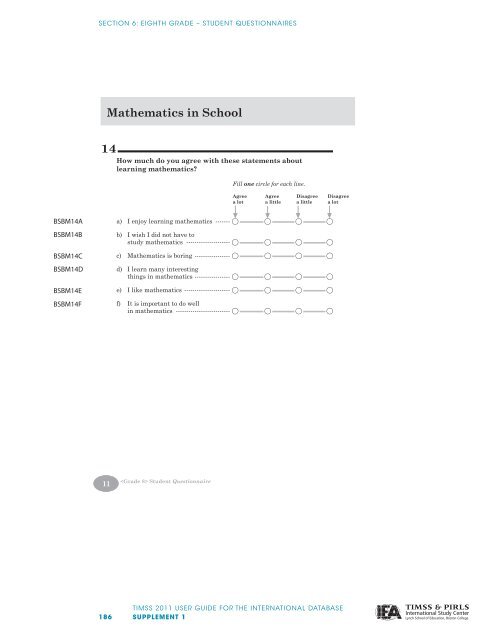 Supplement 1 - TIMSS and PIRLS Home - Boston College