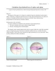 Calculation of gravitational forces of a sphere and ... - Dunkle-Materie