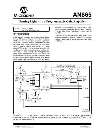 Sensing Light with a Programmable Gain Amplifier - Microchip