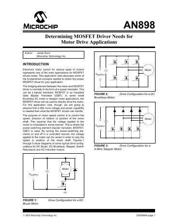 Determining MOSFET Driver Needs for Motor Drive ... - Microchip