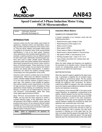 AN843, Speed Control of 3-Phase Induction ... - Educypedia - site