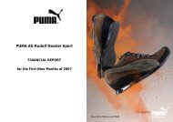 PUMA AG Rudolf Dassler Sport - About PUMA