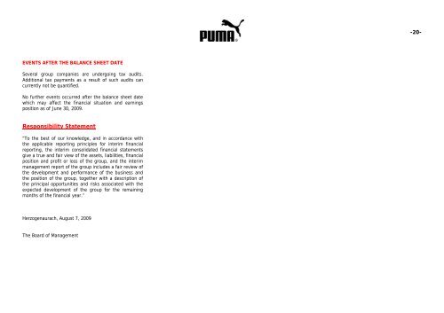 PUMA AG Rudolf Dassler Sport - About PUMA