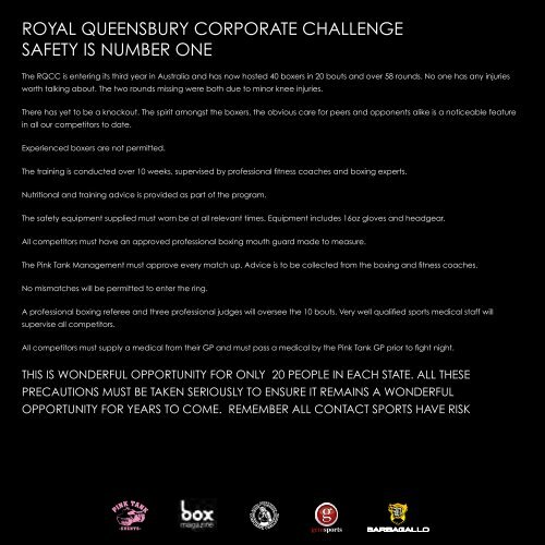 2010 Royal Queensbury Corporate Challenge ... - Box Magazine