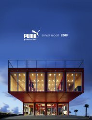 PUMAVision Sustainability Report 2007/2008 - About PUMA