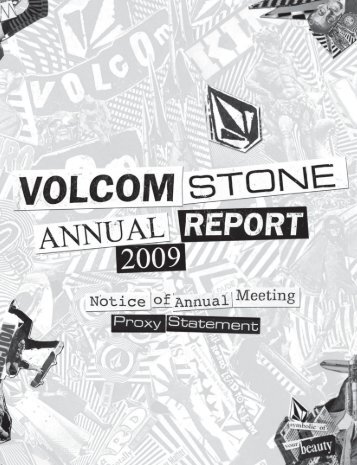 UNITED STATES SECURITIES AND EXCHANGE ... - Volcom