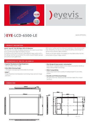 EYE-LCD-6500-LE - Eyevis GmbH