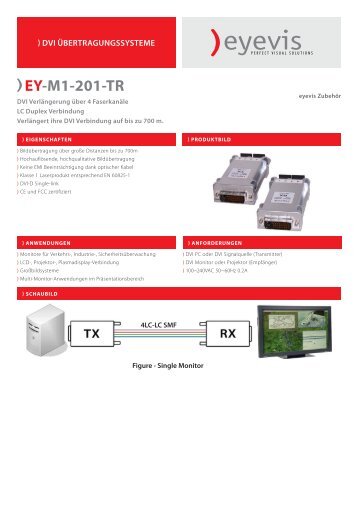 Datenblatt EY-M1-201-TR - Eyevis GmbH