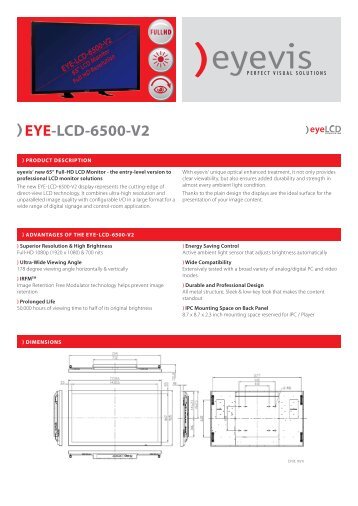EYE-LCD-6500-V2 - Eyevis GmbH