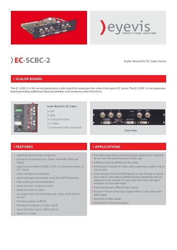 EC-SCBC-2 - Eyevis GmbH