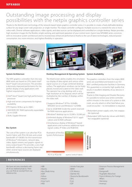 HIGH-END CONTROLLER NPX-SERIES - Eyevis GmbH