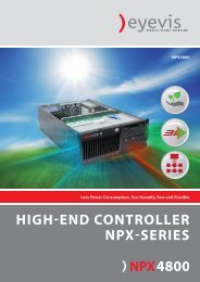 HIGH-END CONTROLLER NPX-SERIES - Eyevis GmbH
