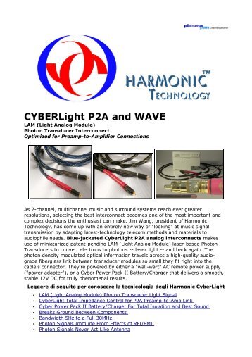 CYBERLight P2A and WAVE - Plasmapan Italia