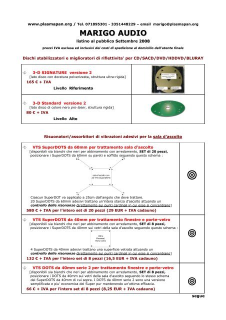 MARIGO AUDIO - Plasmapan Italia