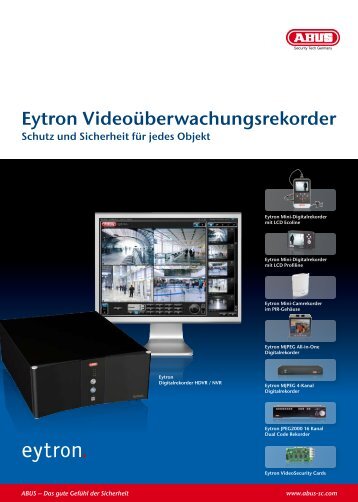 Eytron Videoüberwachungsrekorder - ABUS Security-Center