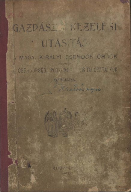 Untitled - Magyar Királyi Csendőrség