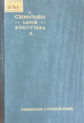 1 Vidámságok 1941 pp 1-53.pdf - Magyar Királyi Csendőrség