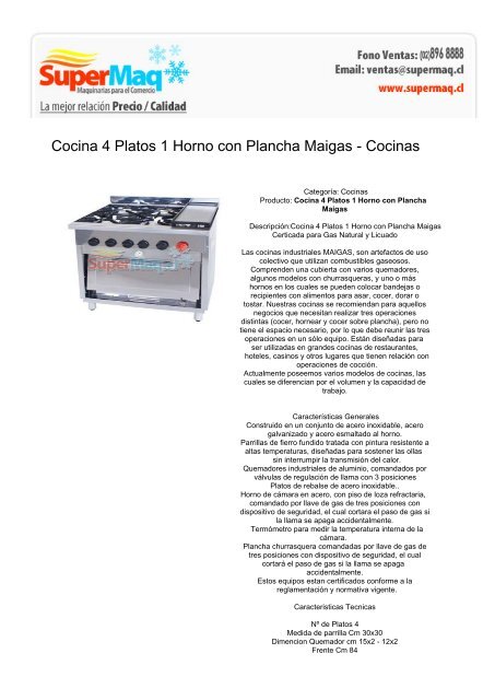 maigas anafe industrial 4 platos 300x300 gas licuado maigas |  Climatizacion.cl