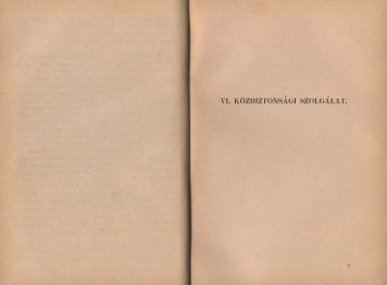 VI. KÖZBIZTONSÁGI SZOLGÁLAT. - Magyar Királyi Csendőrség