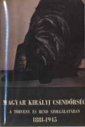 Csendörségi Lapok - Magyar Királyi Csendőrség