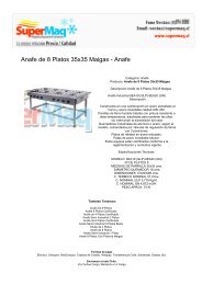 Anafe de 8 Platos 35x35 Maigas - Anafe - Maquinas Mimet