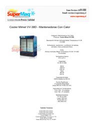Cooler Mimet VV-38D - Mantenedoras Con Calor - Maquinas Mimet