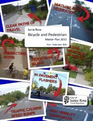 bicycle & pedestrian master plan 2010 - City of Santa Rosa