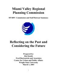 MVRPC Draft Mission: - Miami Valley Regional Planning Commission