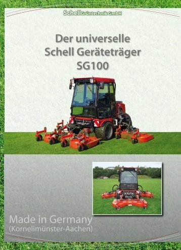 Der universelle Schell Geräteträger SG100 - Gruene-branche.com