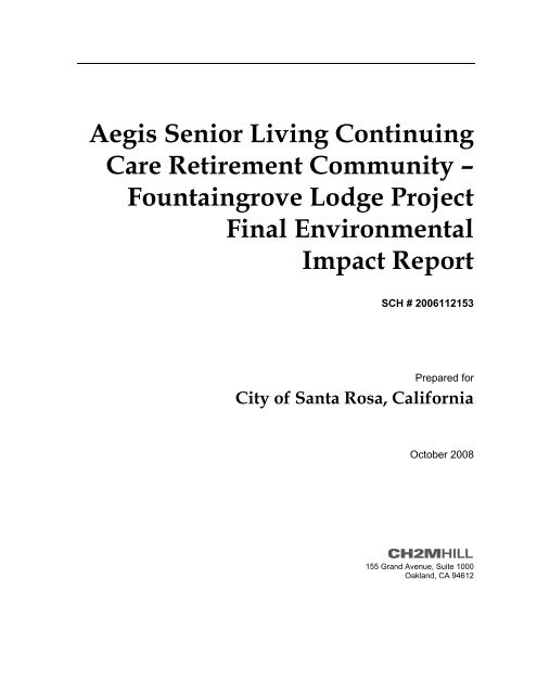 Fountaingrove Environmental Impact Report - City of Santa Rosa ...